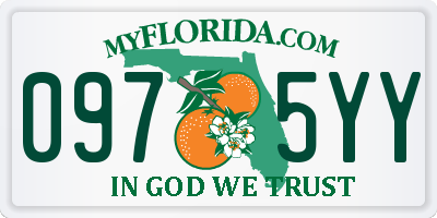 FL license plate 0975YY