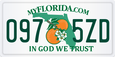 FL license plate 0975ZD