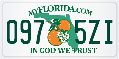 FL license plate 0975ZI