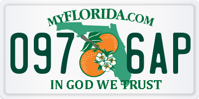 FL license plate 0976AP