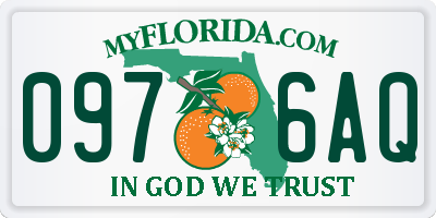 FL license plate 0976AQ