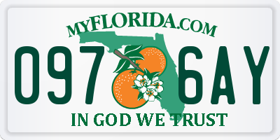 FL license plate 0976AY