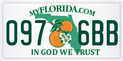 FL license plate 0976BB