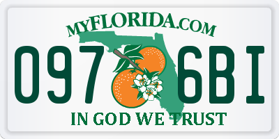 FL license plate 0976BI