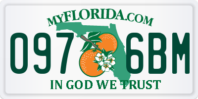 FL license plate 0976BM