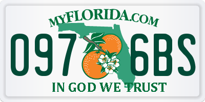 FL license plate 0976BS