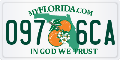 FL license plate 0976CA