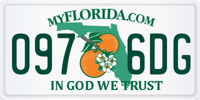 FL license plate 0976DG