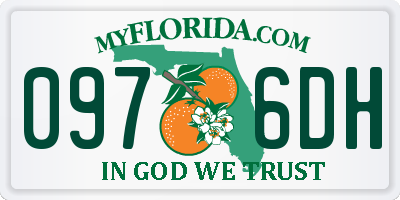 FL license plate 0976DH