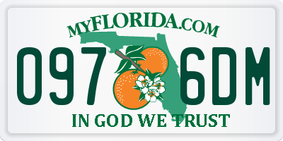 FL license plate 0976DM