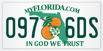 FL license plate 0976DS