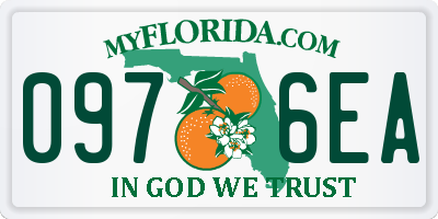 FL license plate 0976EA