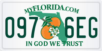 FL license plate 0976EG