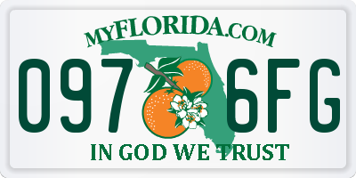 FL license plate 0976FG