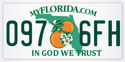 FL license plate 0976FH