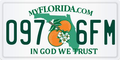 FL license plate 0976FM