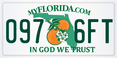 FL license plate 0976FT