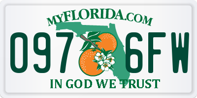 FL license plate 0976FW