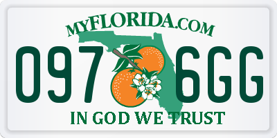 FL license plate 0976GG