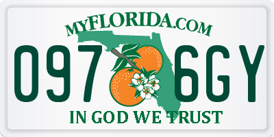 FL license plate 0976GY