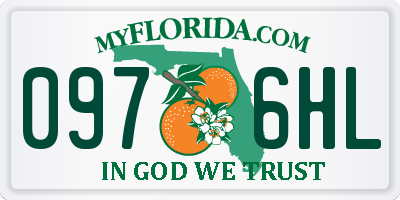 FL license plate 0976HL