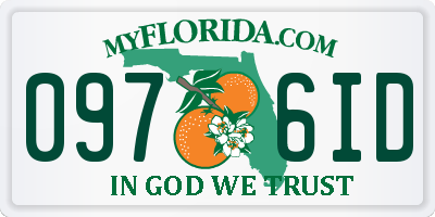 FL license plate 0976ID