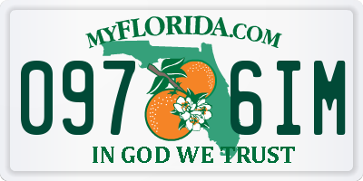 FL license plate 0976IM