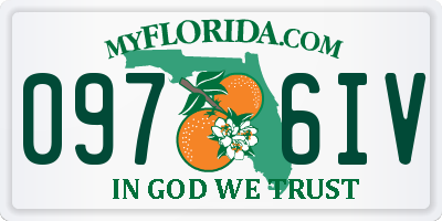 FL license plate 0976IV