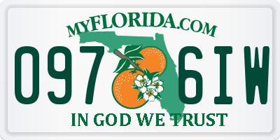 FL license plate 0976IW