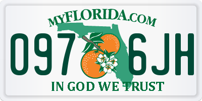 FL license plate 0976JH