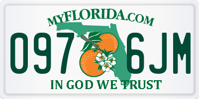 FL license plate 0976JM