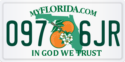 FL license plate 0976JR