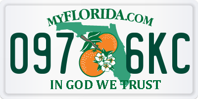 FL license plate 0976KC