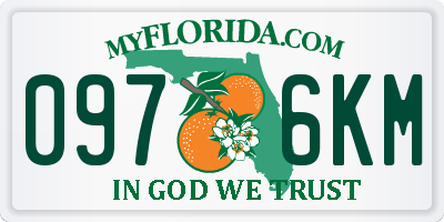 FL license plate 0976KM