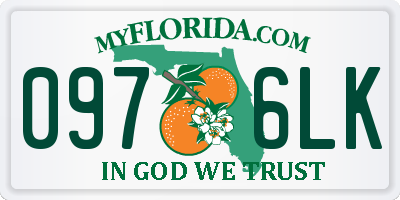 FL license plate 0976LK