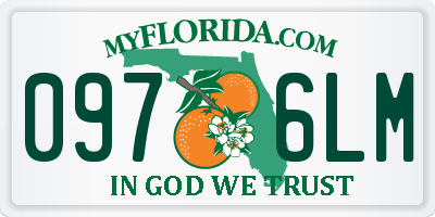 FL license plate 0976LM