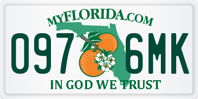 FL license plate 0976MK