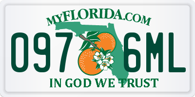 FL license plate 0976ML