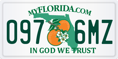 FL license plate 0976MZ