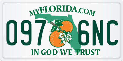 FL license plate 0976NC