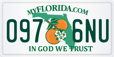 FL license plate 0976NU