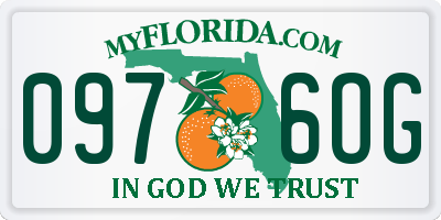 FL license plate 0976OG