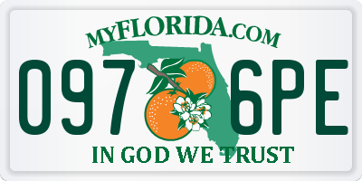 FL license plate 0976PE