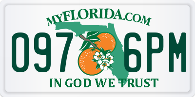 FL license plate 0976PM