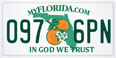 FL license plate 0976PN