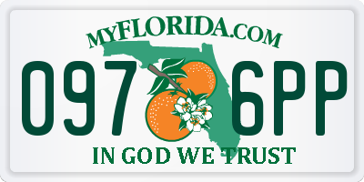 FL license plate 0976PP