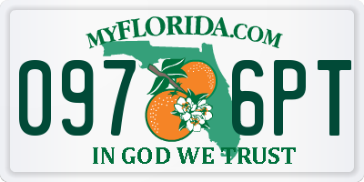 FL license plate 0976PT