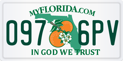 FL license plate 0976PV