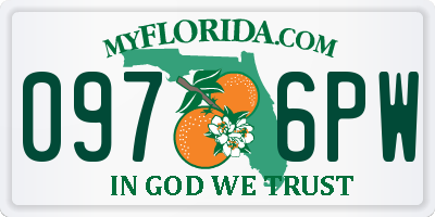 FL license plate 0976PW