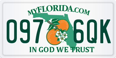 FL license plate 0976QK